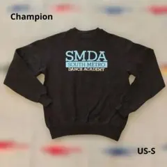 Champion US古着 SMDA スウェット Sサイズ ブラック