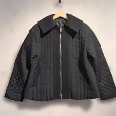 ZARA ブラック キルティングジャケット セーラーカラー