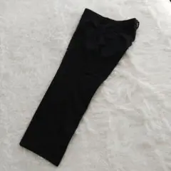 スラックス メンズ パンツ フォーマル カジュアル ポリエステル 黒