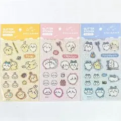 【韓国限定】正規品 ちいかわ グリッターシール 3個セット ホログラム