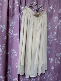 earth music & ecology ベージュ フレアチュールスカート F