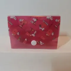 スヌーピー　カードケース　Peanuts　ホールマーク　レッド