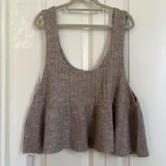 スタディオクリップ7G切り替えフレアニットベスト Fサイズ 新品