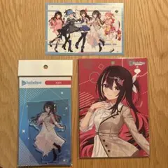 AZKi ホロライブ　Hello hololive 缶バッジ　色紙　特典カード