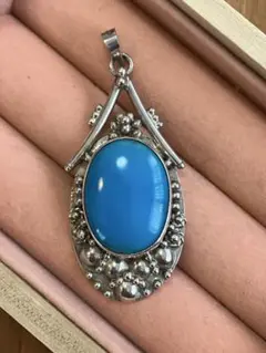 シルバー925製 ターコイズ ペンダントトップ（ユニセックス）