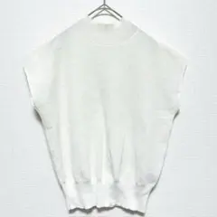 美品 Dazy SHEIN【M】ハイネック ニットベスト ホワイト デイジー
