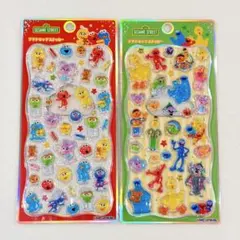 【正規品】プチドロップステッカー・セサミストリート（2種類セット）