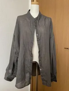 【25SS】ジャーナルスタンダードラックス　リネンダンガリー スキッパーシャツ 25SS】ジャーナルスタンダードラックス リネンダンガリー スキッパー