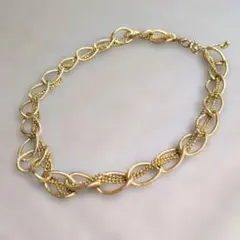 【新品】ゴールドリンクチェーンネックレス