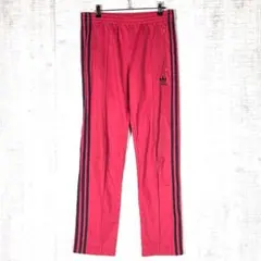 adidas アディダス トラックパンツ トレフォイルロゴ レッド 100