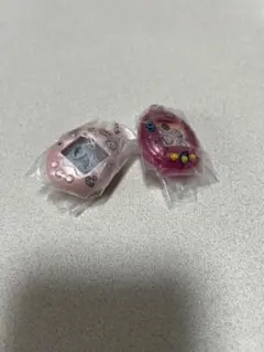 たまごっち シャカシャカチャームコレクション　まめっち　くりてん　ピンク　平成