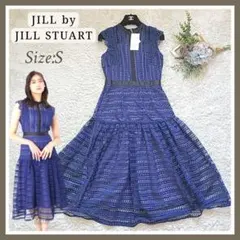 【新品】JILL by JILL STUART ストライプレースワンピース S