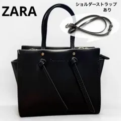 ZARA / ノット付きMINI シティバッグ / ブラック / ほぼ未使用