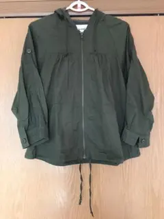 NICE CLAUP 【未使用】ミリタリージャケット　8部袖　カーキ
