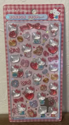 【正規品】ボンボンドロップシール　サンリオ第2弾　赤キティ