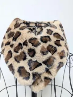 ヒョウ柄ファー生地