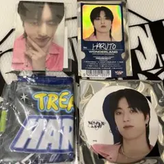 treasure ハルト　特典トレカ&ポーチ&缶バッジ&ステッカーセット