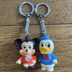 中古品 ジャンク ミッキー ドナルド キーホルダー デビルマウス デビル