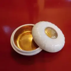茶道具 春香堂 葵窯 加藤春二作 菊花 千年菊方 香合 共箱 V 7850