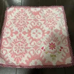 ANNA SUI アナスイ　タオルハンカチ ピンク 花柄のサムネイル