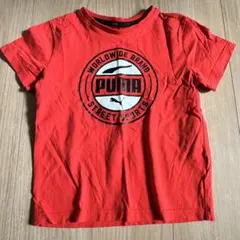 PUMA 赤 Tシャツ 130cm ロゴ入り
