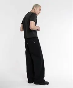 【即完品】 Stacked Canvas Wide-Leg Pants