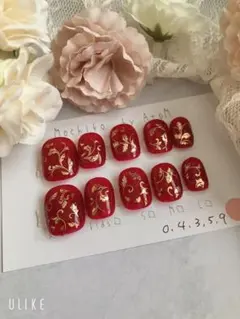 #0095ハンドメイド　ネイルチップ