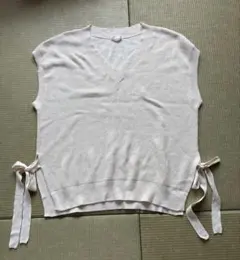 C.O.L.Z.A アイボリー Vネックニットベスト M