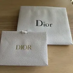 Dior ホワイトショップ袋・小袋セット