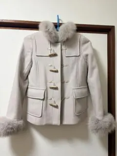 rirandture ファー付きダッフルコート ベージュ サイズ1 - メルカリ
