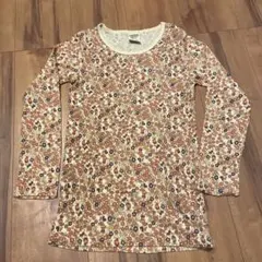 デニムダンガリー　長袖Tシャツ　ミッキー柄　140cm