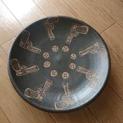 やちむん十鶴　お皿２枚 工房十鶴 ( 沖縄 陶器 ) - miyagiya onlineshop ( ミヤギヤ