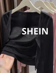 SHEIN カーディガン ブラック