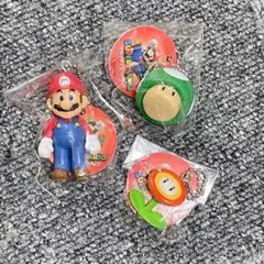 【新品・未使用】 スーパーマリオ マスコットフィギュア 3種類 　タグ付き