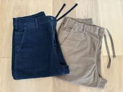 UNIQLO ワイドフィットワークパンツ Sサイズ ２本セットのサムネイル