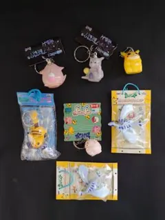 ポケモン キーホルダー色々６個　　　　　　＋同じ物１個。計７個。