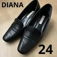 ダイアナ　黒パンプス　24センチ