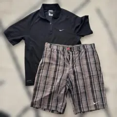 ナイキ　ゴルフウェアセット(ポロシャツとショーツ)