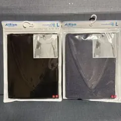 ユニクロ　エアリズム　メッシュVネックT(半袖) メンズ　Lサイズ