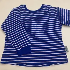and D. 青とピンクのストライプ 長袖カットソー110