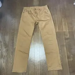 【極美品】リーバイス 505 W32 カラーデニム ブラウン/ベージュ 股下74のサムネイル