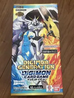 【新品未開封テープ付き】デジモン　ジェネレーション 【AD-01】　2ＢＯＸ デジモンカードゲーム ジェネレーション Box テープ未開封 - メルカリ
