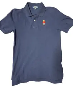 「超希少」ポロベア刺繍POLO RALPH LAURENポロシャツネイビーのサムネイル