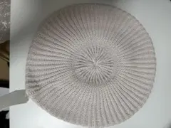 薄いピンク ニット ベレー帽 未使用タグ付き