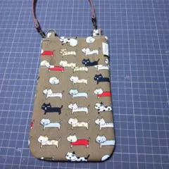 猫ちゃん整列柄スマホケース