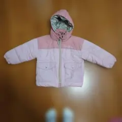 BREEZE　ピンク ダウンコート フード付き　110センチ　女の子