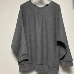 ハニーズGLACIER グレー Vネック 長袖トップスLL未使用品