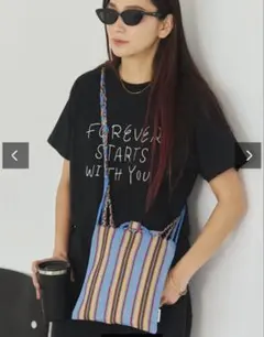 DULTON ストライプ ショルダーバッグ