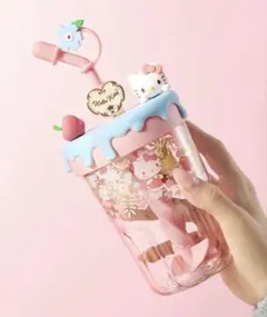 【中国限定】ハローキティ フラワー柄ミキシングカップ 560ml