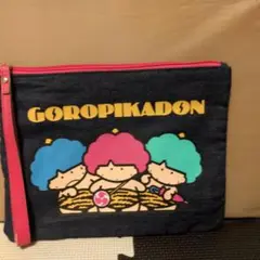 GOROPIKADON デニム風ポーチ